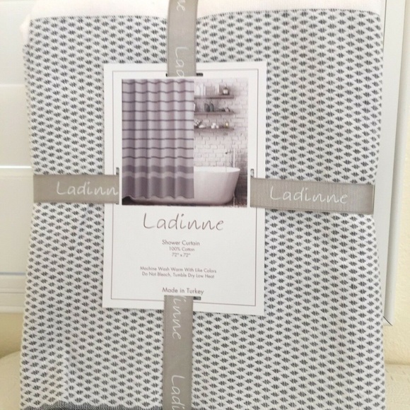 SHOWER CURTAIN Fabric By LADINNE Luxury - Picture 1 of 5